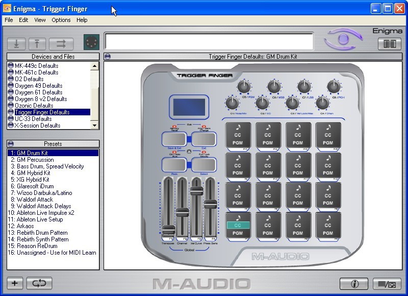 M-audio enigma software windows 7